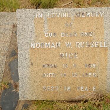 RICE Norman W. Russell 1905-1956