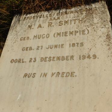 SMITH M.A.R. nee HUGO 1875-1949