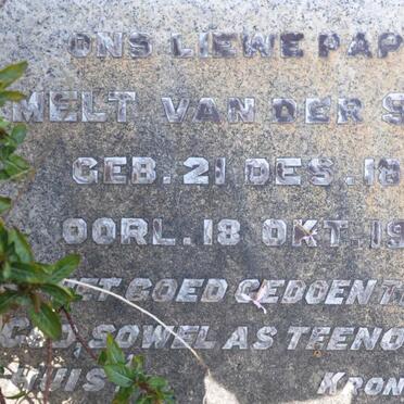 SPUY Melt, van der 1863-1953