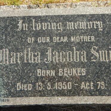 SMITH Martha Jacoba nee BEUKES -1950