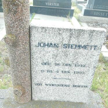STEMMETT Johan 1942-19?0