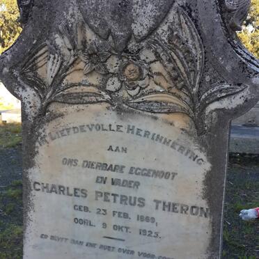 THERON Charles Petrus 1869-1925 Hester Susanna GREEFF 1874-1939