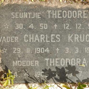 THERON Charles Kruger 1904-1987 &amp; Theodora 1906-1992 :: THERON Theodore 1950-1953 :: THERON Delores 1936-1938