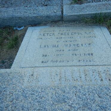 VILLIERS Pieter Frederik Ryk, de 1868-1946 &amp; Lavina Margaret BEAN 1877-1968