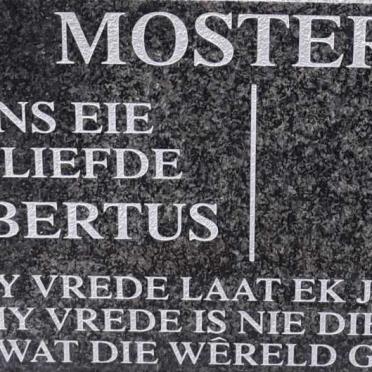 MOSTERT Albertus