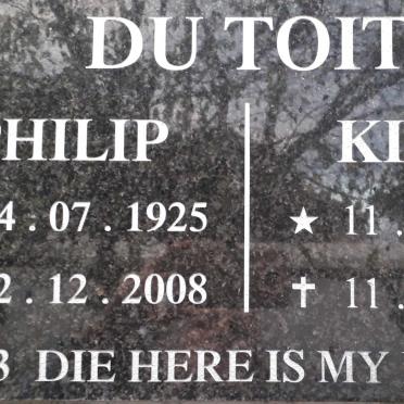 TOIT Philip, du 1925-2008 &amp; Kitty 1928-2013