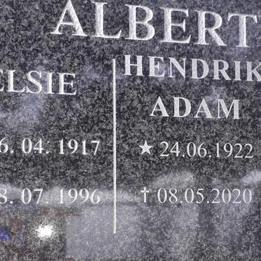 ALBERTYN Hendrik Adam 1922-2020 &amp; Elsie 1917-1996