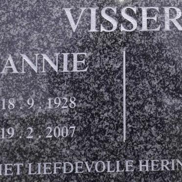 VISSER Jannie 1928-2007