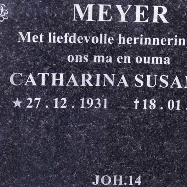 MEYER Catharina Susanna 1931-2022