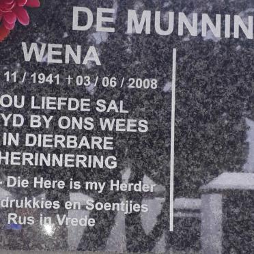 MUNNINK Wena, de 1941-2008