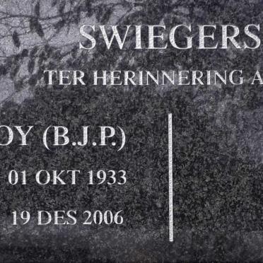 SWIEGERS B.J.P. 1933-2006