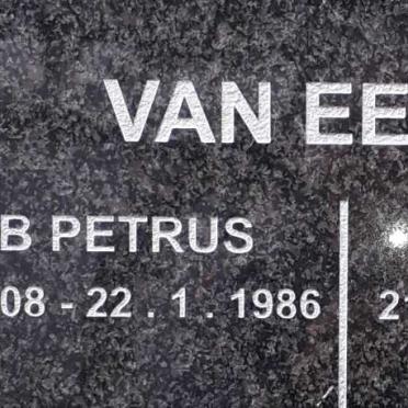 EEDEN Jacob Petrus, van 1908-1986 &amp; Cornelia Maria 1913-2008