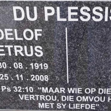 PLESSIS Roelof Petrus, du 1919-2008