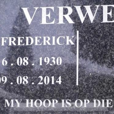 VERWEY Jan Frederick 1930-2014