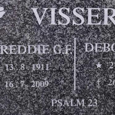 VISSER Freddie G.F. 1911-2009 &amp; Debora E.S. 1913-2002