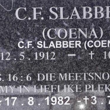 SLABBER C.F. 1912-2007 :: SLABBER C.F. 1982-2014