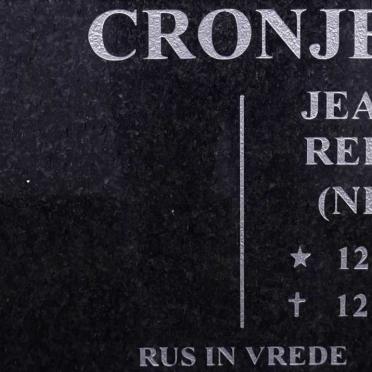 CRONJE Jeanette Reinette 1947-2009