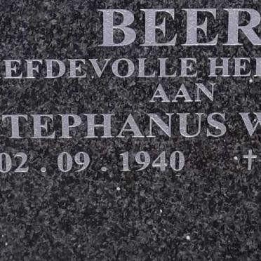 BEER Stephanus William 1940-2019