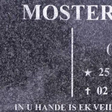 MOSTERT J.E. 1938-2016