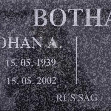 BOTHA Johan A. 1939-2002