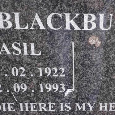 BLACKBURN Basil 1922-1993