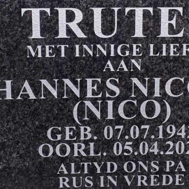 TRUTER Johannes Nicolaas 1942-2021