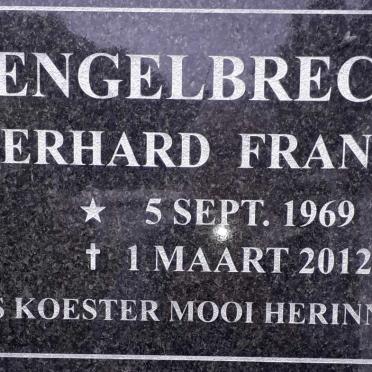 ENGELBRECHT Gerhard Francois 1969-2012