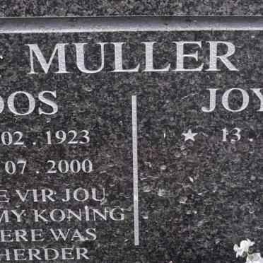 MULLER Roos 1923-2000 &amp; Joyce 1937-