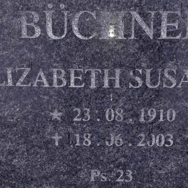 BUCHNER Elizabeth Susanna 1910-2003