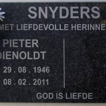 SNYDERS Pieter Dienolt 1946-2011