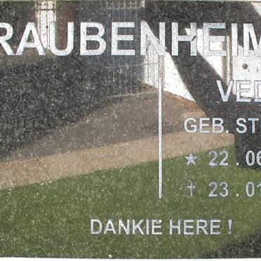 RAUBENHEIMER Veda nee STEPHAN 1925-2007