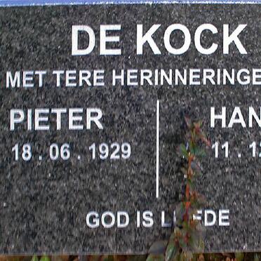 KOCK Pieter, de 1929- &amp; Hanna 1928-