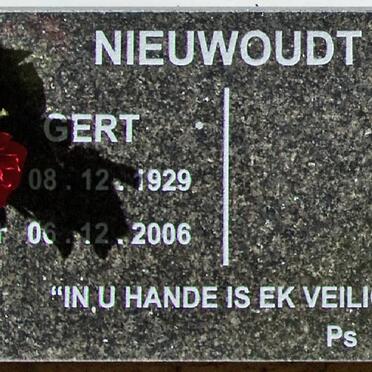 NIEUWOUDT Gert 1929-2006