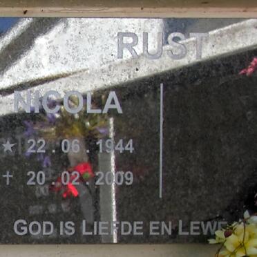 RUST Nicola 1944-2009