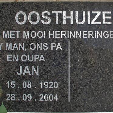 OOSTHUIZEN Jan 1920-2004