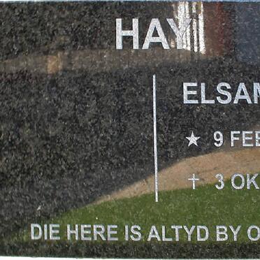 HAY Elsamarie 1937-2009