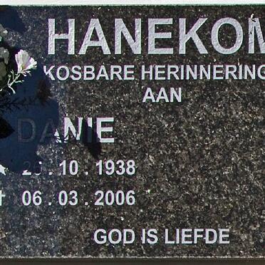 HANEKOM Danie 1938-2006