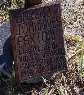 PAXTON Barend Johannes 