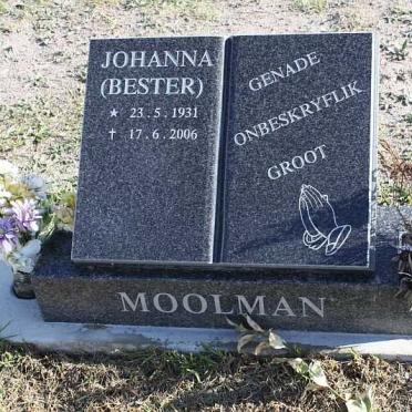 MOOLMAN Johanna nee BESTER 1931-2006