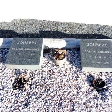 JOUBERT Barend Johannes 1909-1991 &amp; Sophia Johanna 1912-1993