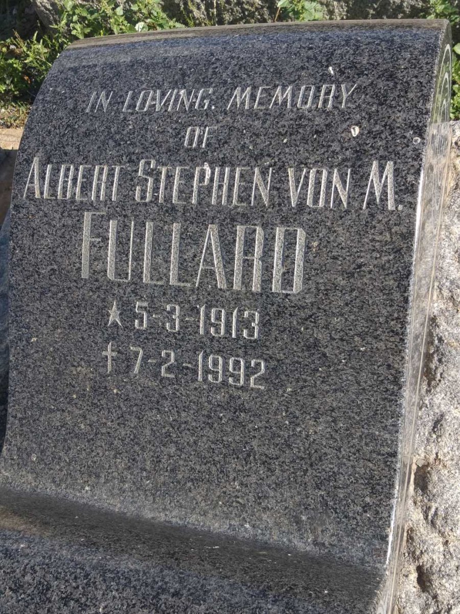 FULLARD Albert Stephen von M. 1913-1992