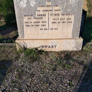 SWART Petrus Johannes 1866-194? &amp; Maria Sarah MOOLMAN 1869-1945