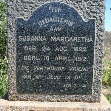 SWART Susanna Margaretha 1892-1912