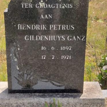 GANZ Hendrik Petrus Gildenhuys 1897-1971