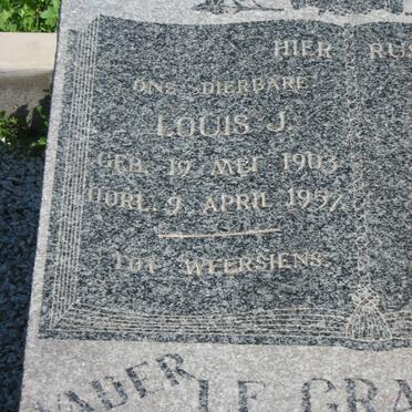 GRANGE Louis J., le 1903-1957