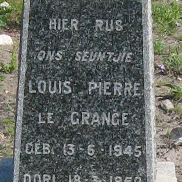 GRANGE Louis Pierre, le 1945-1950