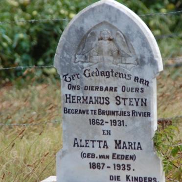 STEYN Hermanus 1862-1931 &amp; Aletta Maria VAN EEDEN 1867-1935