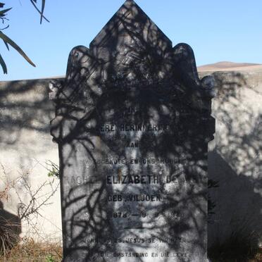 WET Rachel Elizabeth, de nee VILJOEN 1878-1940