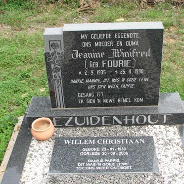 BEZUIDENHOUT Willem Christiaan 1930-2006 &amp; Jeanine Winifred FOURIE 1935-1998