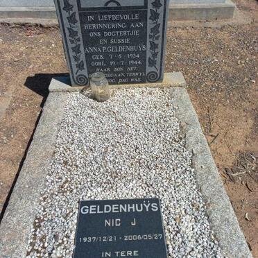 GELDENHUYS Anna P. 1934-1944 :: GELDENHUYS Nic J. 1937-2006